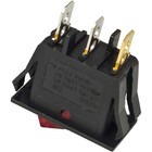 Ze-215 Lighted Rocker Switch On Off For Zing Ear 3 Prong Spst Snap-in