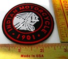 Indian Motorcycle Patch Vintage Collectible Old Biker Usa Mc Cycle Memorabilia