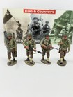 King   Country Dd043 Infantry Patrol Wwii D-day 4 Figure Set W  Box Retired