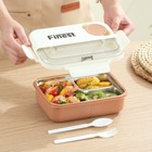 Stainless Steel Bento Box lunch Box  3 Stainless Steel Compartments 900ml
