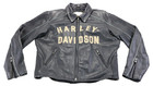 Harley Davidson 100th Anniversary Jacket Xl Black Leather 1903-2003 Bar Zip Mens