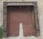 Antique Ornate Cast Iron Fireplace Frame Sections