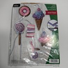 Bucilla 89274e Sweet Treats Felt Sequins Ornament Kit Christmas New Sealed