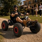 Ev Off-road Go Kart 8in Tires 2000w Peak Power  3-speed   Reverse Black