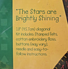 Vtg 1997 Bucilla Alma Lynne The Stars Are Brightly Shining Felt Stocking Kit Nos