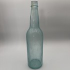 Antique A b g m  Co 12  Aqua Anheuser Busch Beer Bottle Hand Blown Applied Top