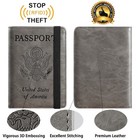 Passport Holder Cover Wallet Rfid Blocking Leather Card Case Travel Document
