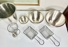High Quality Stainless Steel Restaurant Cookware Baking Mixing Bowls Mini Fryers