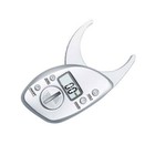 Body Fat Caliper Monitor Electronic Digital Body Fat Analyzer Skin Tester Silver