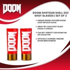  qty 6 Total  Doom Shotgun Shell Shot Glasses 2oz By Loot Crate   Just Funky