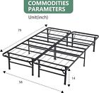 14 Inch Metal Bed Frame Folding Bed Frame Steel Slat Platform Bed Frame Mattress