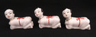 Vintage Chopstick Rests   3 Piece Porcelain Asian Children