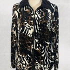 Vintage Style Y2k Animal Print Velvet Style Jacket