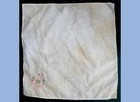 Vintage Girl Scouts Gsa Hankie Pink Green Embroidered 11 75 x12 