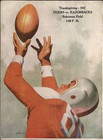 1947 Arizona Tigers Vs Texas Tigers Thanksgiving Day College Football Program