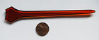 Vintage Tortoise Amber Plastic Hair Pin Stick     5 Inches     Hair Accessories