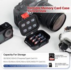 Portable Small Ip67 Waterproof Memory Card Case With 12 Slots   Waterproof with