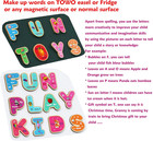 Towo Wooden Magnetic Letters And Numbers  Fridge Magnets For Kids
