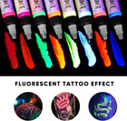 Tattoo Ink Set 8 Color 1 2oz 15ml Fluorescent Pigment Professional Tattoo Supply