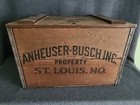 Vintage Budweiser Anheuser Busch Centennial Wooden Beer Crate Box 1876-1976