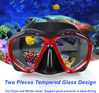 Snorkel Diving Mask Panoramic Hd Swim Goggles Anti-fog Scuba Tempered Glass 