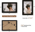 4x6 Picture Frame Set Of 5 black 4x6 Photo Frames Display 4 x6  Pictures picture