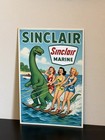 Hi Gloss  Sinclair  Marine Gasoline Pinup Vintage Style Metal Sign Advertising