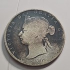 1870 Canada 50c Silver Coin Queen Victoria Km 4  925 Fineness