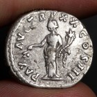 Marcus Aurelius Denarius 165ad Goddess Of Peace Ancient Rome Silver Coin