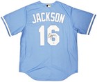 Kansas City Royals Bo Jackson Signed Light Blue Nike Jersey Size L Beckett Wit