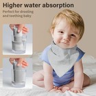 Muslin Baby Bibs soft Triangular Baby Bandana Drool Bibs For Baby Boy Girl so   