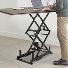 Electric Scissor Lift Table Hydraulic 140lbs Capacity Adjustable Height Foldable
