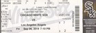 Ticket Stubs  Chicago White Sox Vs Los Angeles Angels - September 6  2019