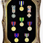 Us Army Spanish American War Campaign   Service Medal Collection Usa Eagle Frame
