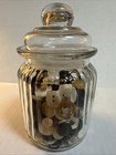 Jar Of Over 250 Assorted Vintage Buttons