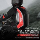 Mjmoto Motorcycle Backpack Waterproof Carbon Fiber Large Capacity Black