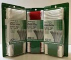 Lot Of 3 Assured 100  Cotton Swabs 300 Ct  New