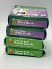 4 Packs Of Duck Brand Press To Seal Rope Caulk  White  1 8-inch Wide X 35-feet