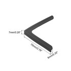Window Corner Edge Protectors  2pack Mini Simple Style 70mmx9mm Black