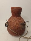 Antique Native American Indian Ute 10  Water Bottle Basket W original Strap