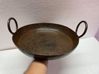 Old Antique Rare Handmade Rustic Iron Wok Kadai Deep Frying Pan  Kitchenware  b 