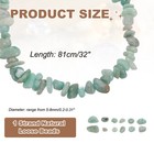 32 Inches 5-8mm Natural Chip Gemstone Strand Chips  lake Green 