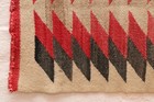 Antique Navajo Rug Native American Indian Eye Dazzler Vtg Weaving 35x15 Textile
