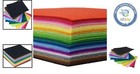 Durable 1mm Thick Felt Fabric Sheets - 42 Assorted Colors For Crafters