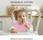 Baby Muslin Bibs 6 Pcs Drool Bandana Bibs For Baby Girl Drooling And Teething