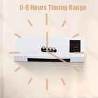 2 In 1 1800w Wall Mounted Heater Air Conditioner Fan Combo Remote Control Q7s0