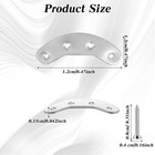 3pairs Metal Heel Plates  Shoes Heel Tap Withscrew Sole Repair Kit
