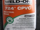  3  Weld On 724 Cpvc Pipe Cement Pint 16oz Each Med Set Heavy Bodied Gray 14184