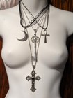 Baby-bat Starter Set Gothic Essentials Necklace Ring Lot Cross Ankh Moon 6w