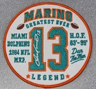  miami Dolphins Dan Marino  13  Collectible Embroidered Iron-sew-on Patch 